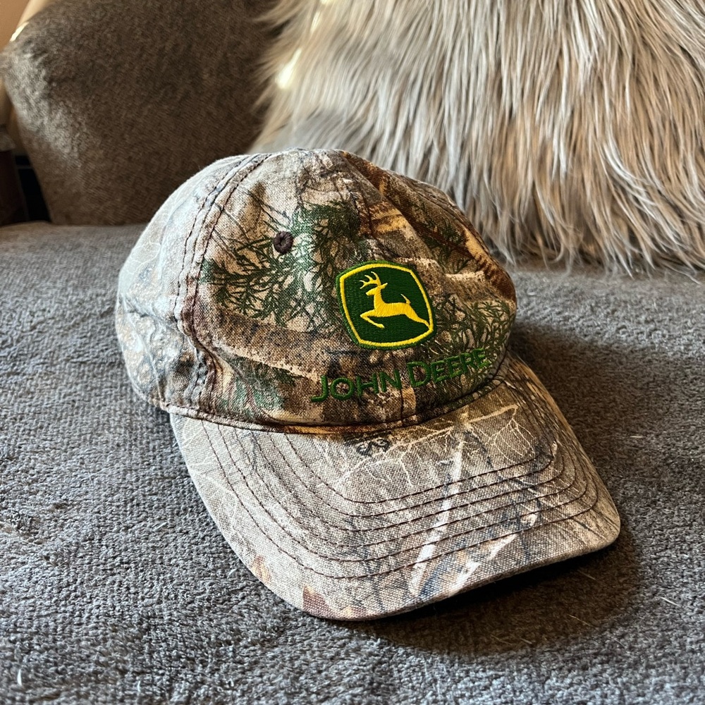 John Deere Logo Camouflage Baseball Cap Hat